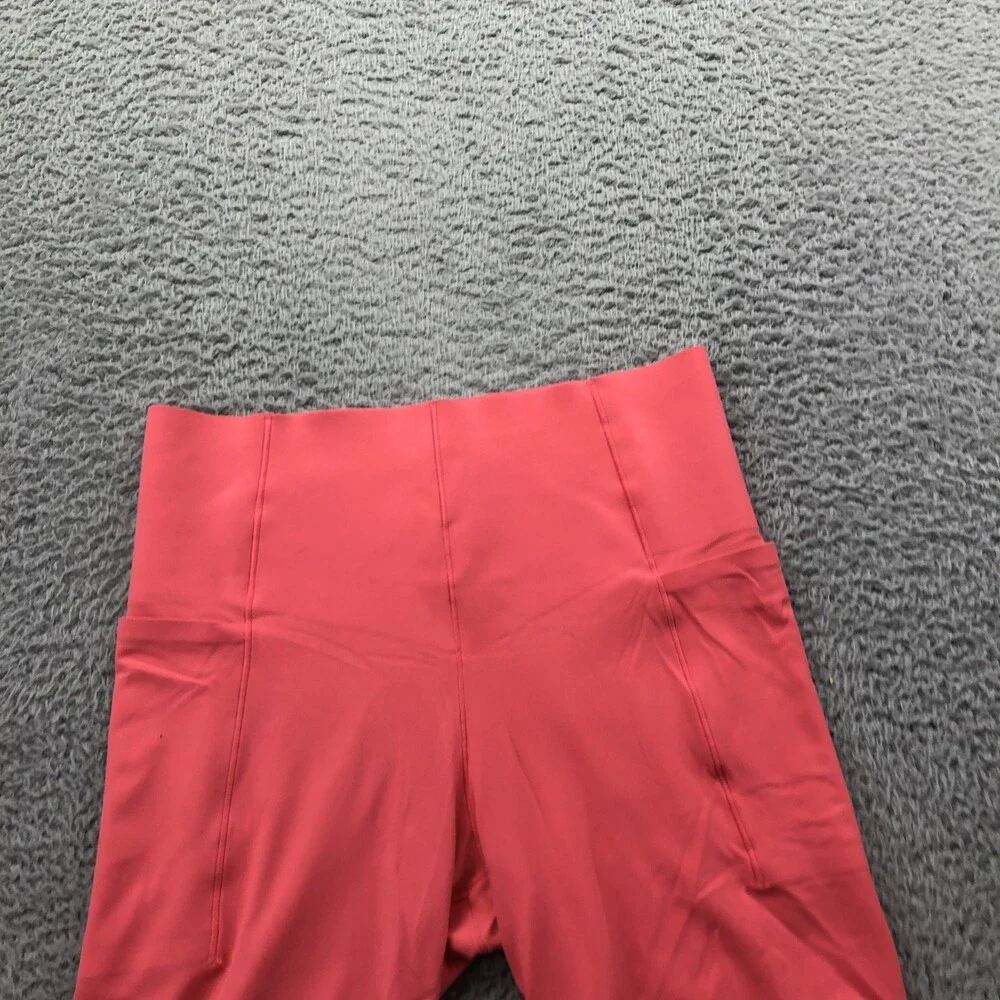 OFFLINE By Aerie Real Me Biker Shorts Womens Medium Pink High Rise 7 In Pockets